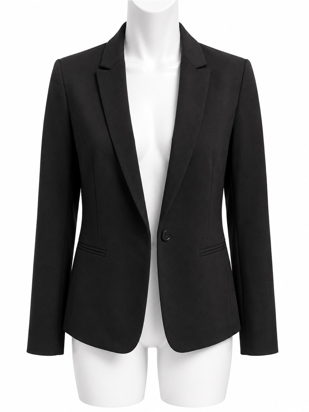 Armani Exchange Black Single-Button Women's Blazer
